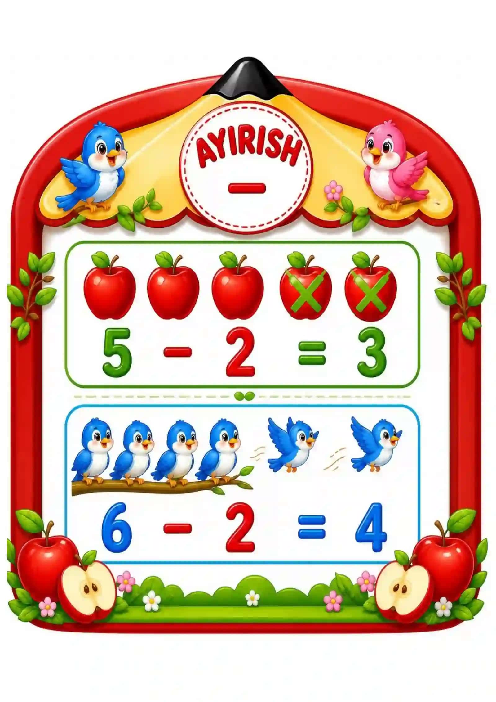 matematika fanidan ko`rgazma. 1-sinflar uchun 3
