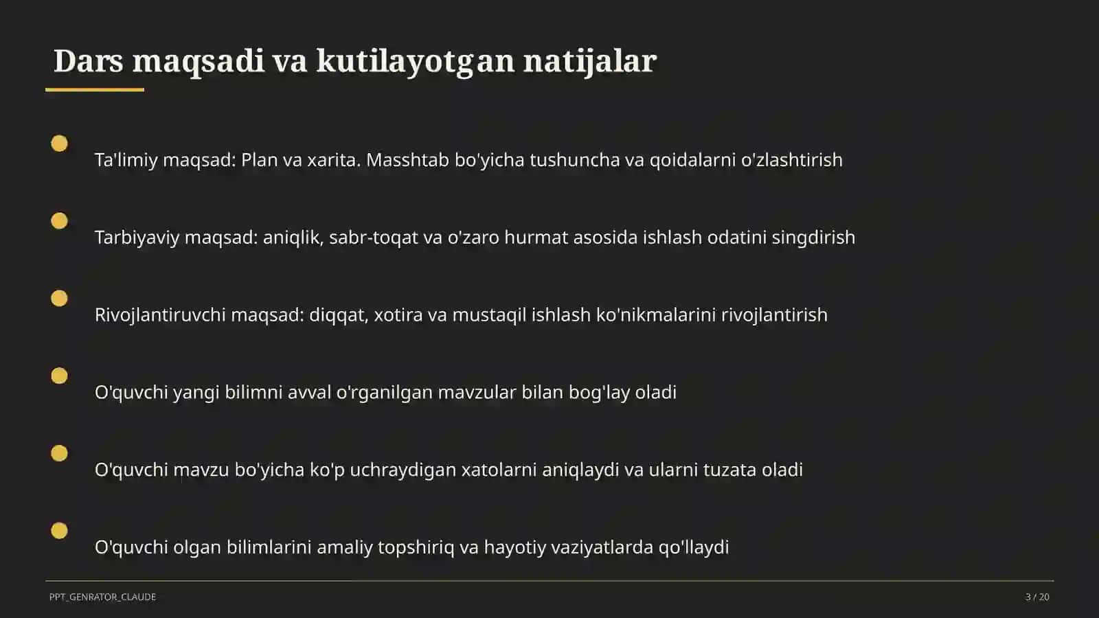 Plan va xarita. Masshtab (5-sinf) 3