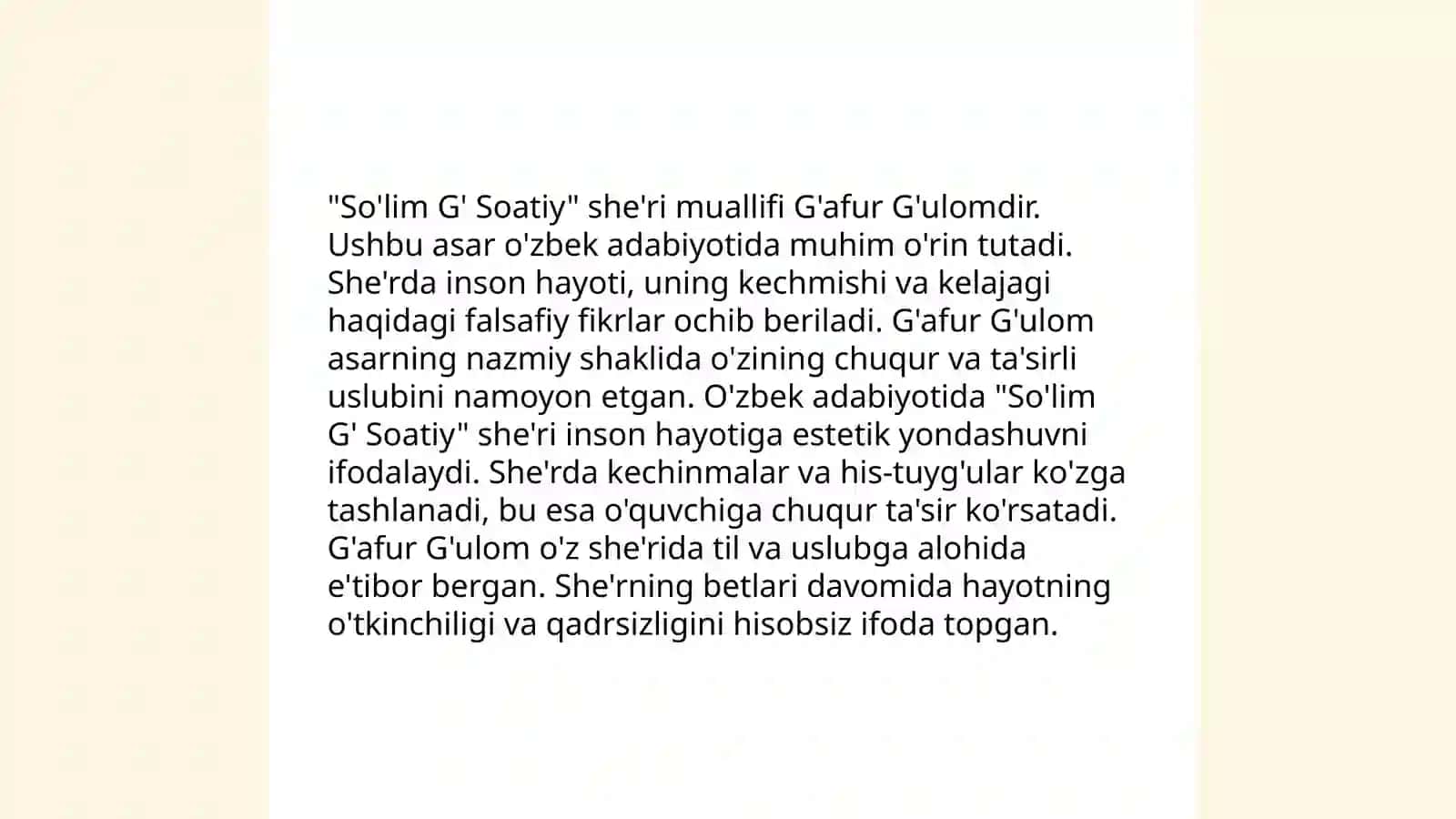 So'lim G' Soatiy sheri I Ikoromov musiqasi 3