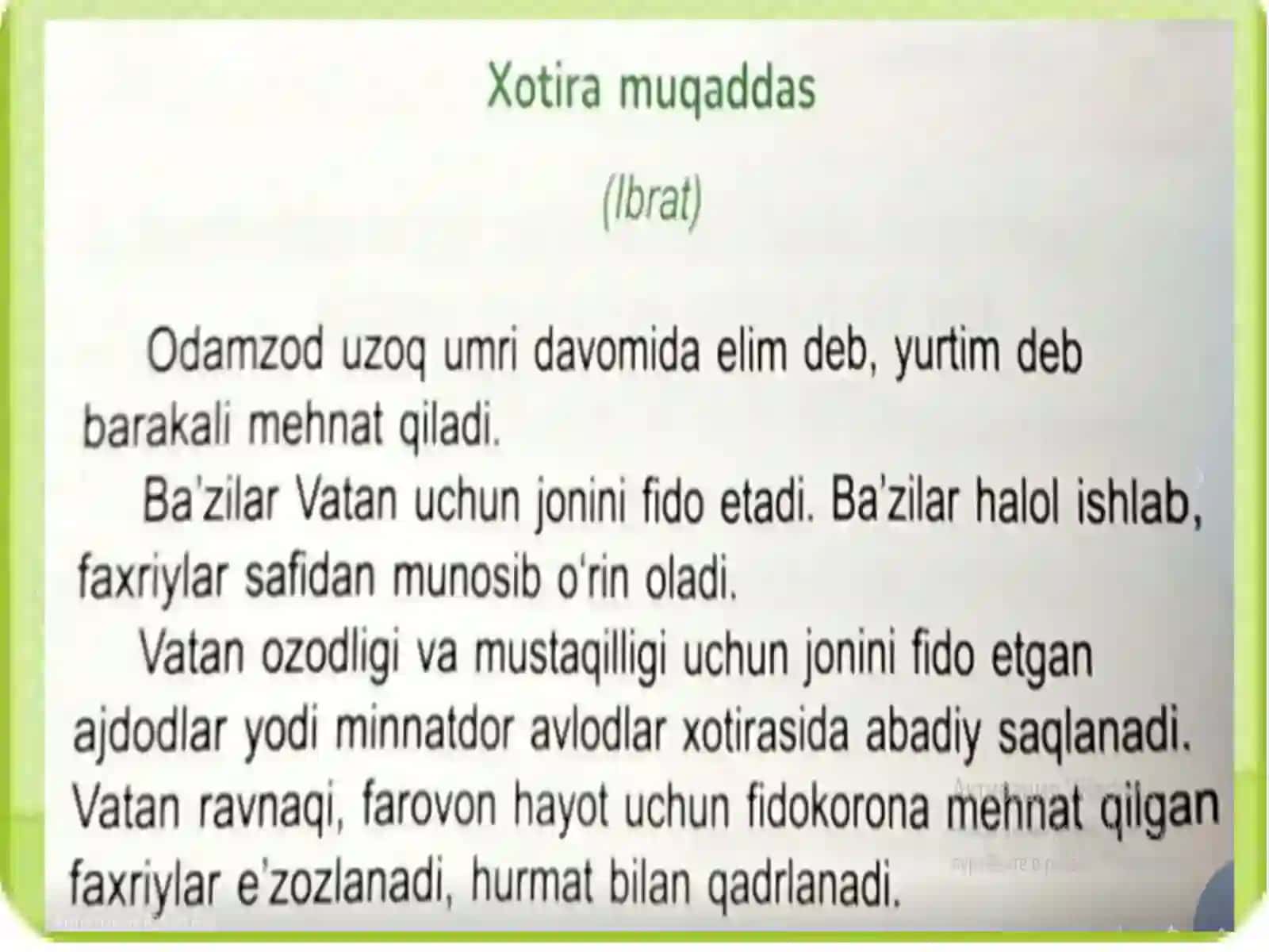 RASM ASOSIDA KICHIK MATN YOZISH VA TAHLIL QILISH 3