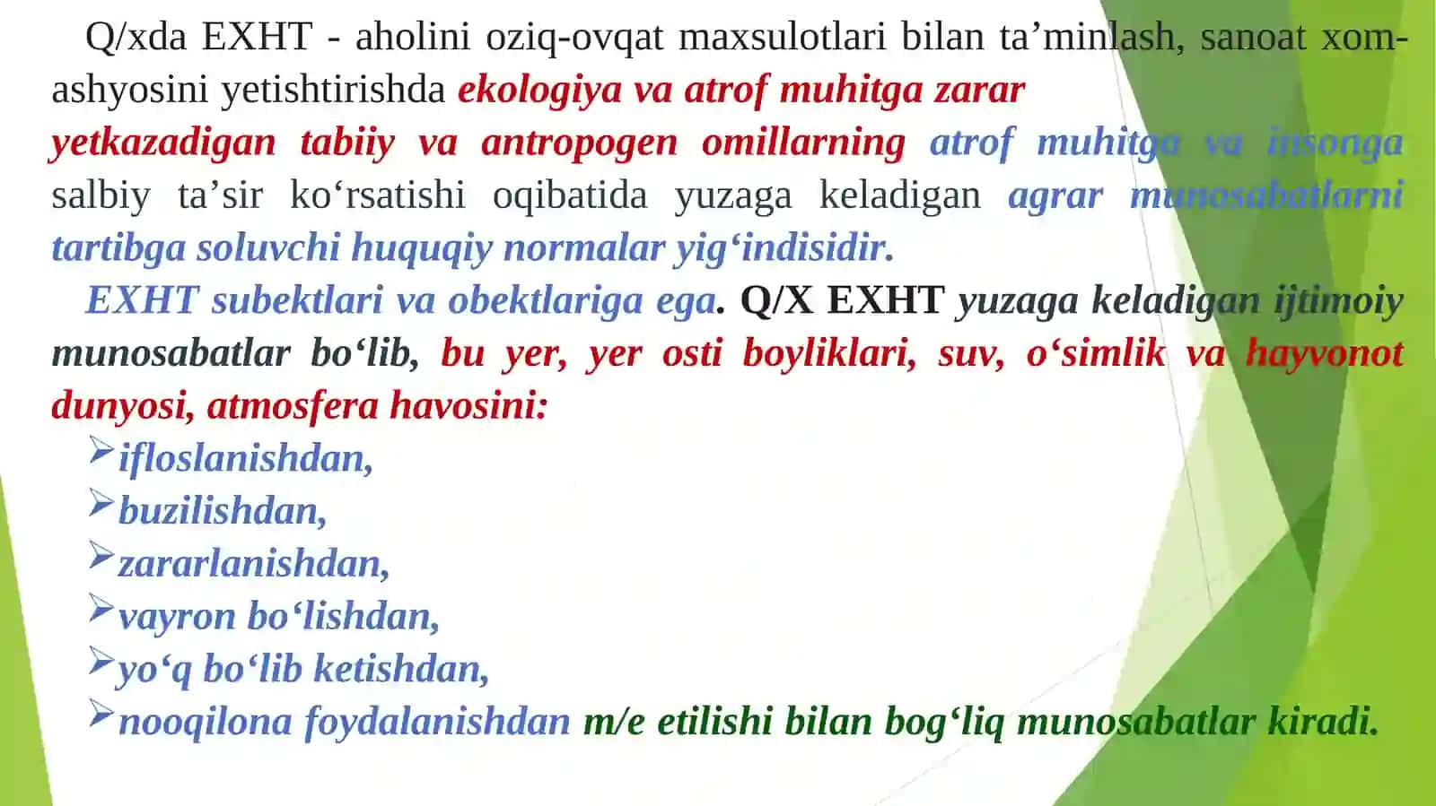 Ekologik xavfsizlikni ta’minlashni huquqiy tartibga solish 3