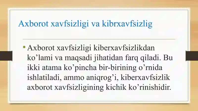 Axborot xavfsizligi 3