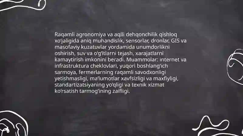 Agronomiyadagi istiqbolli vaziyatlari va bu sohadagi muammolarni hal etish yullar 3