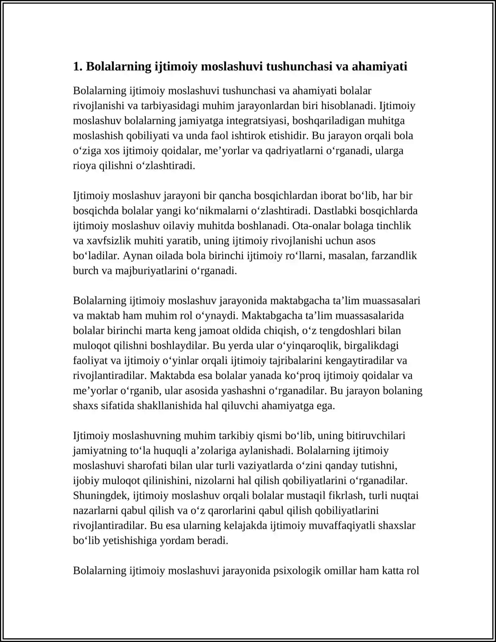 BOLALARNI IJTIMOIY MOSLASHUVI HUSUSYATLARI 3