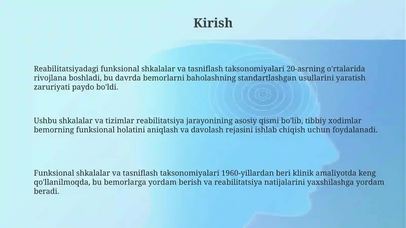 Reabilitatsiyada funksional shkalalar va tasniflash tizimlarining roli 3