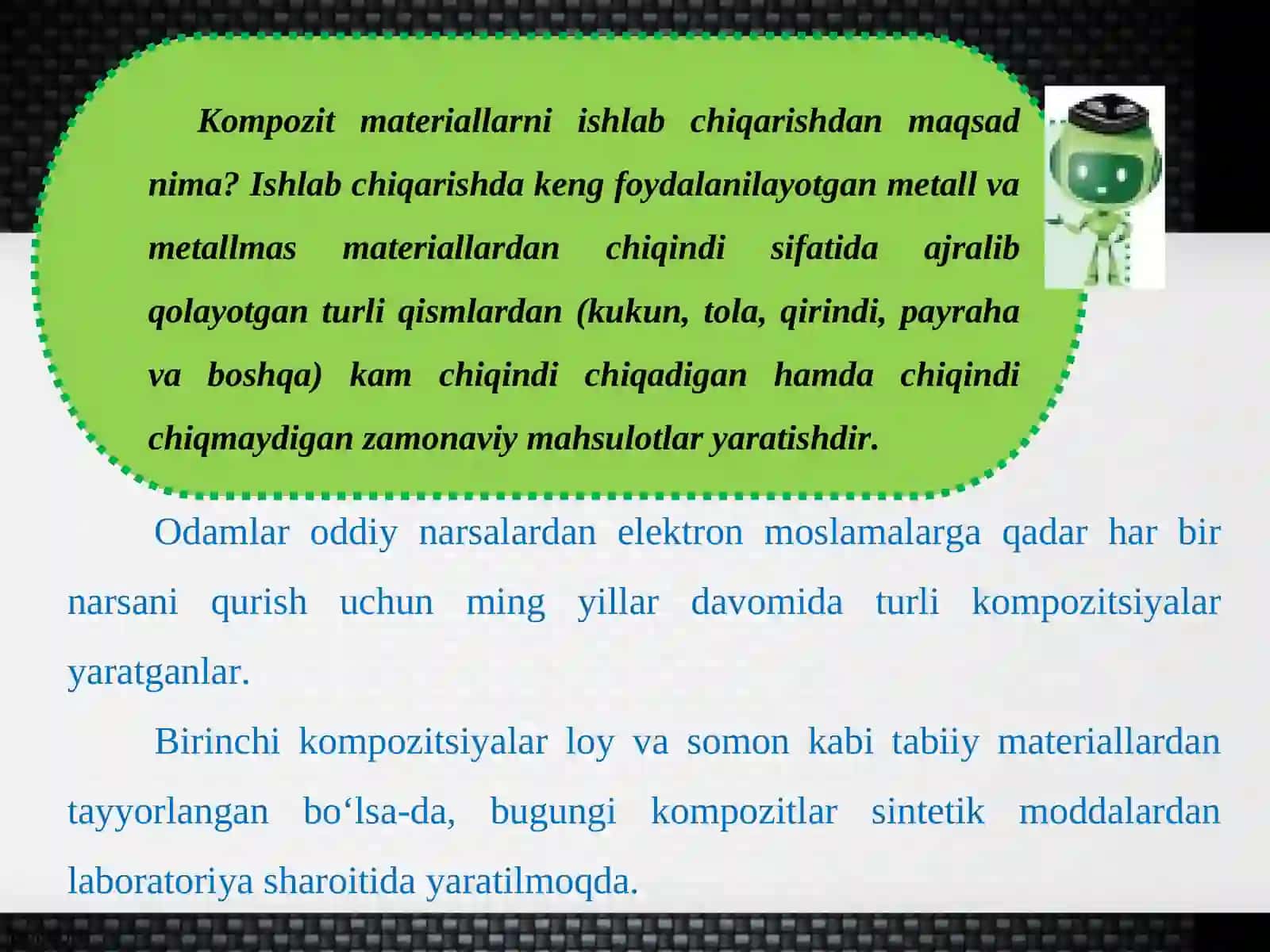 Kompozit materiallarining qayta ishlanishi 3