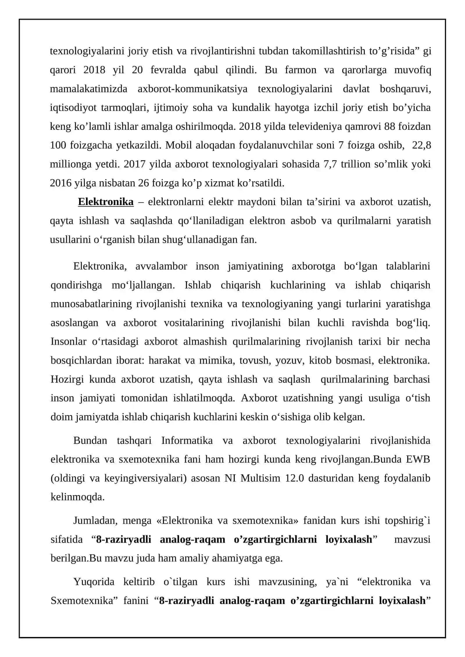 8-raziryadli analog-raqam o’zgartirgichlarni loyixalash 3