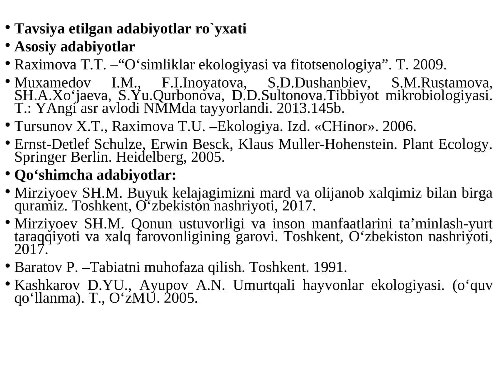 MIKROORGANIZMLAR AUTEKOLOGIYASI MIKROORGANIZMLARGA TASHQI MUHIT OMILLARINING TA’SIRI 3