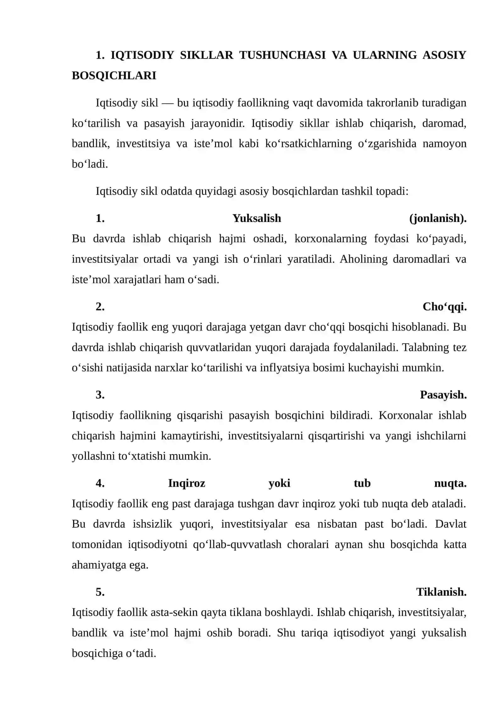 IQTISODIY SIKLLAR VA DAVLATNING ANTISIKLIK SIYOSATI 3