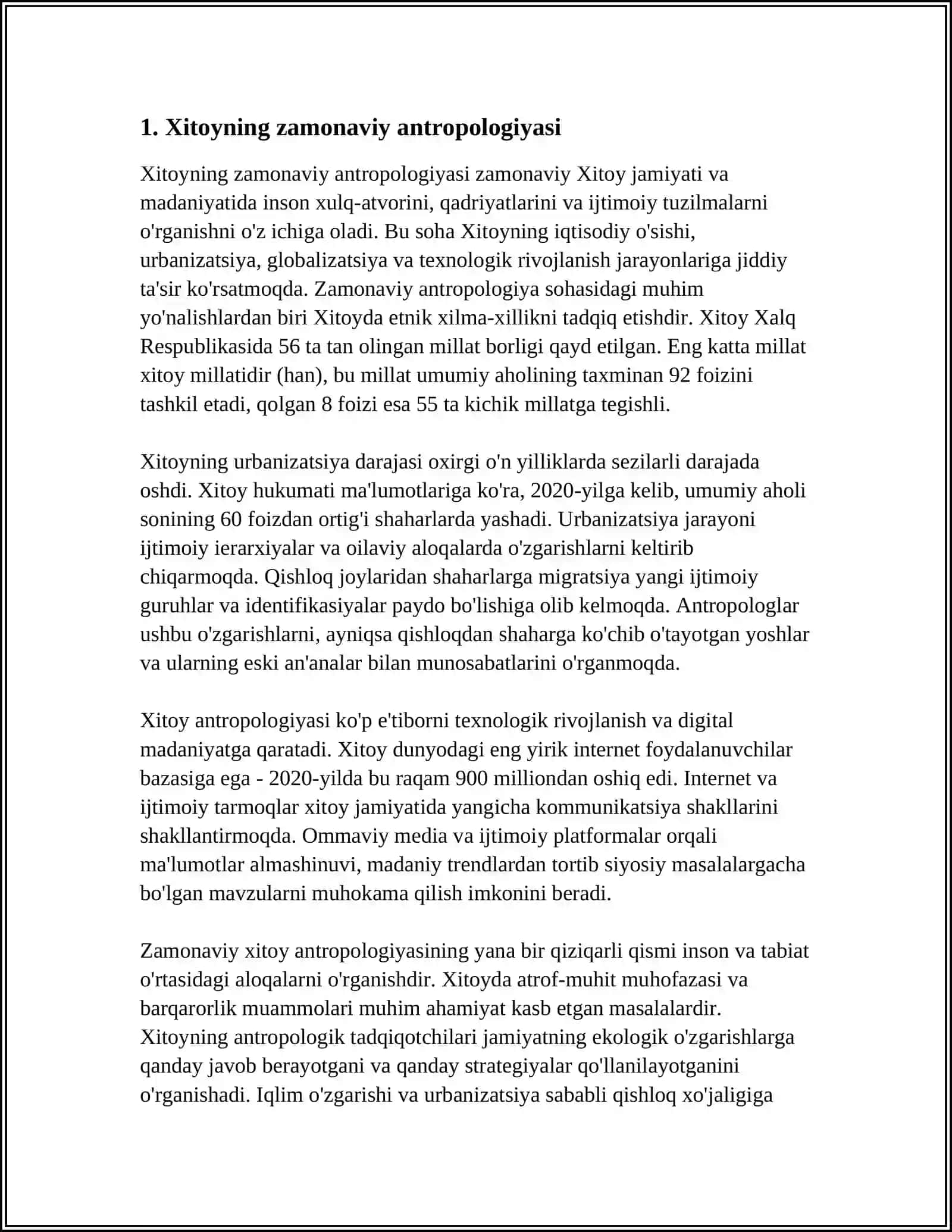 HOZIRGI XITOY ANTROPOLOGIYASI 3