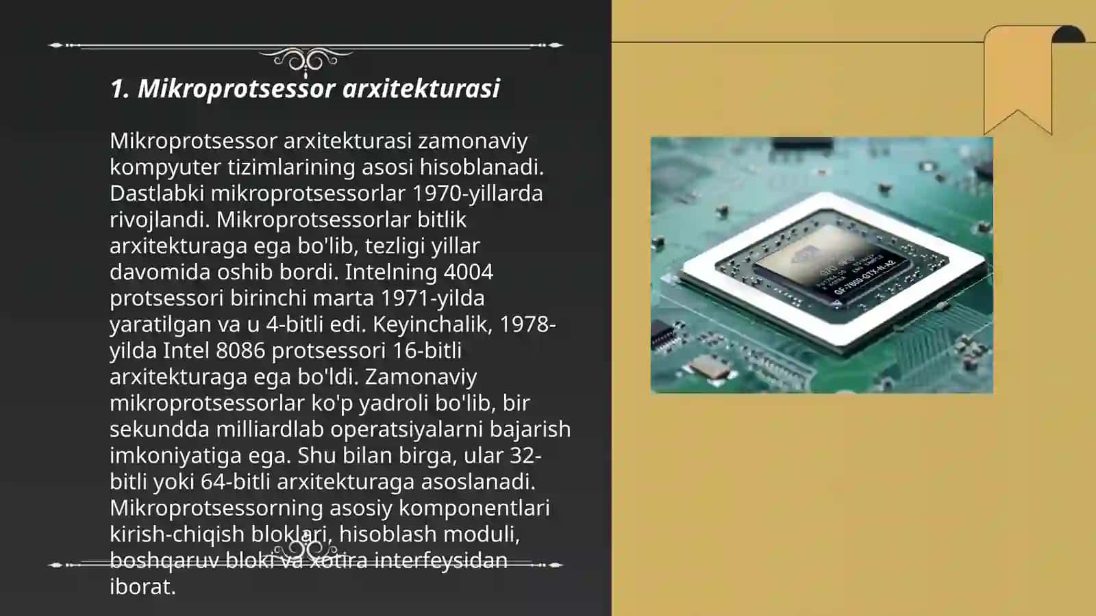 Mikroprosessor qurilmalar 3