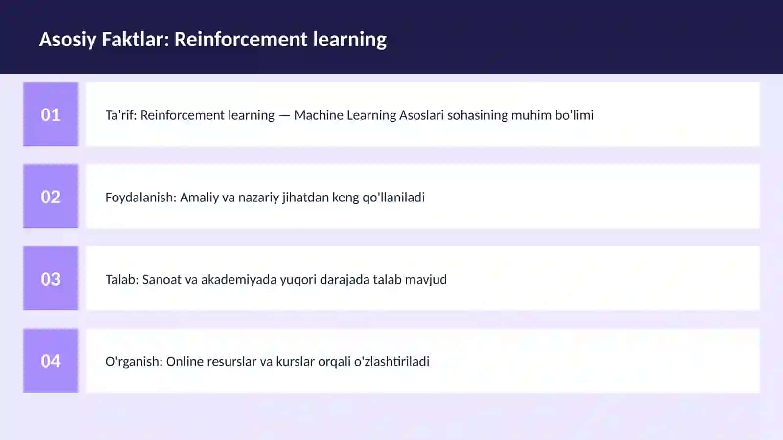 Reinforcement learning 3
