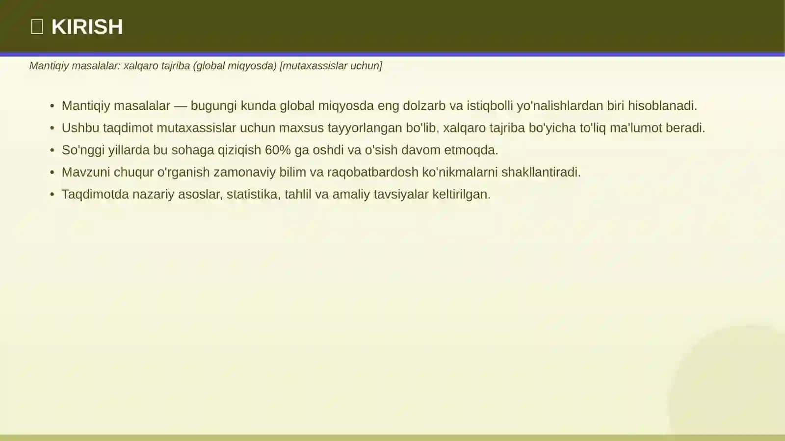 MANTIQIY MASALALAR 3