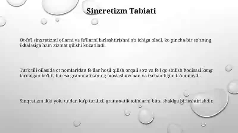 Ot-fe'l sinkretizmi 3