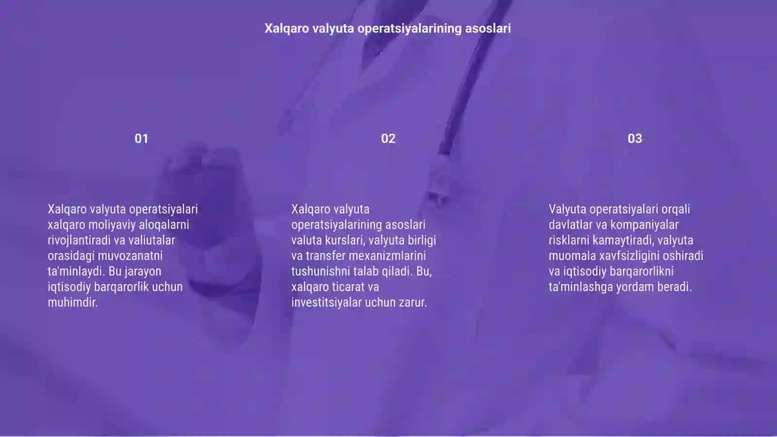 Xalqaro valyuta operatsiyalari 3