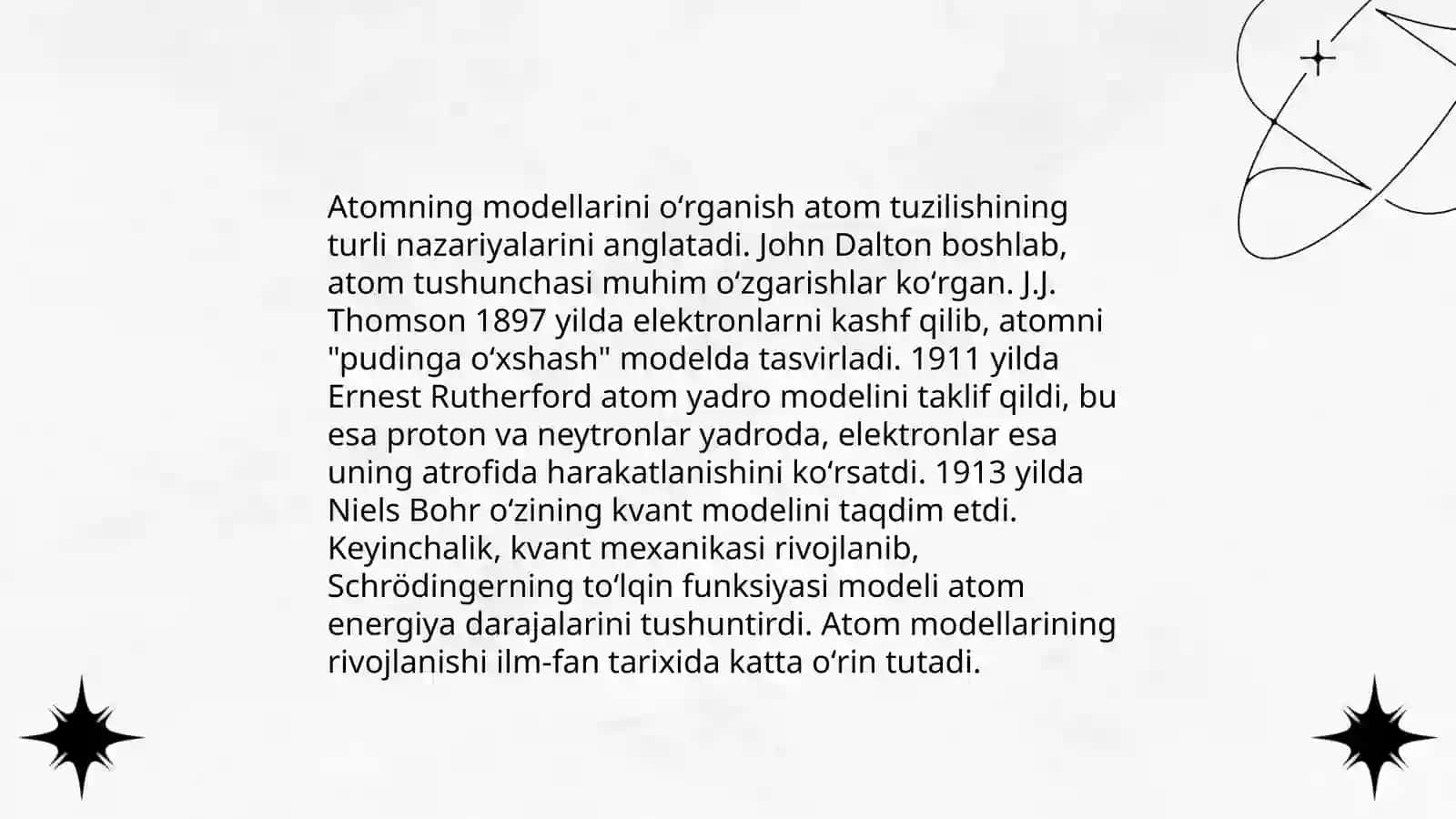 Atom fizikasi mavzulariga doir nostandart masalalar toʻplash va talil qilish 3