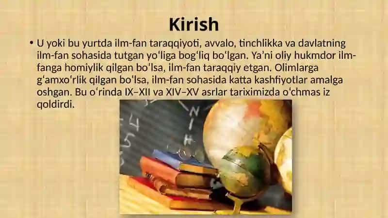 YURTIMIZDA ILM-FAN TARAQQIYOTI 3