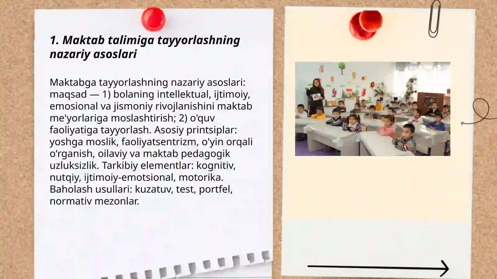 Maktab talimiga tayyorlash talim- tarbiyaviy jarayonning o'rni va xususiyatlari 3
