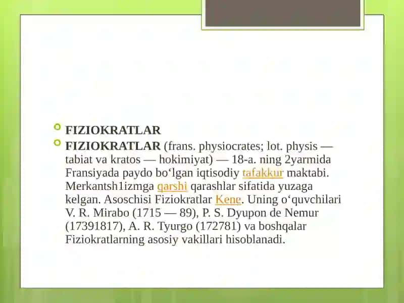 FIZIOKRATLAR 3