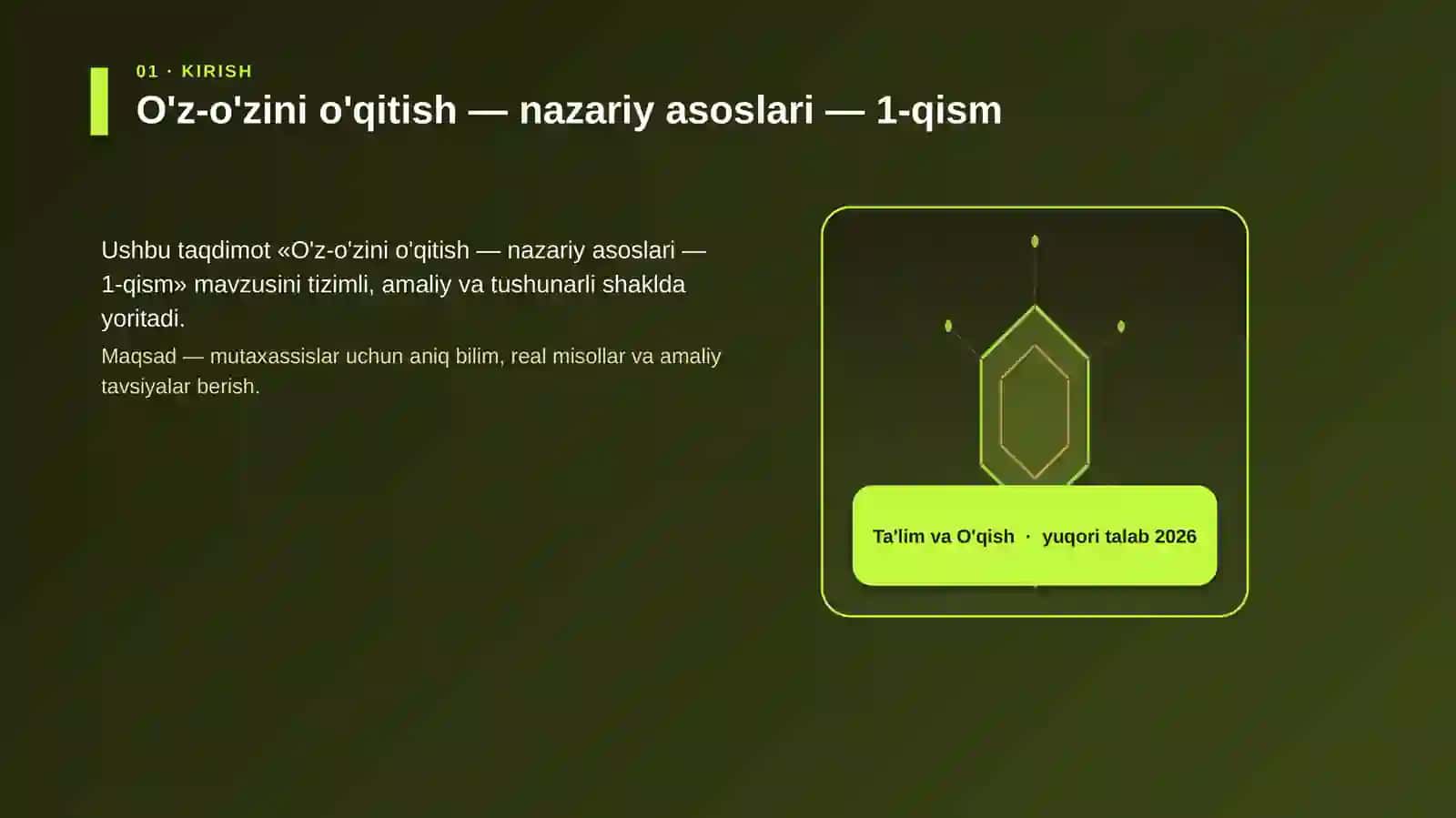 O'z-o'zini o'qitish — nazariy asoslari — 1-qism 3