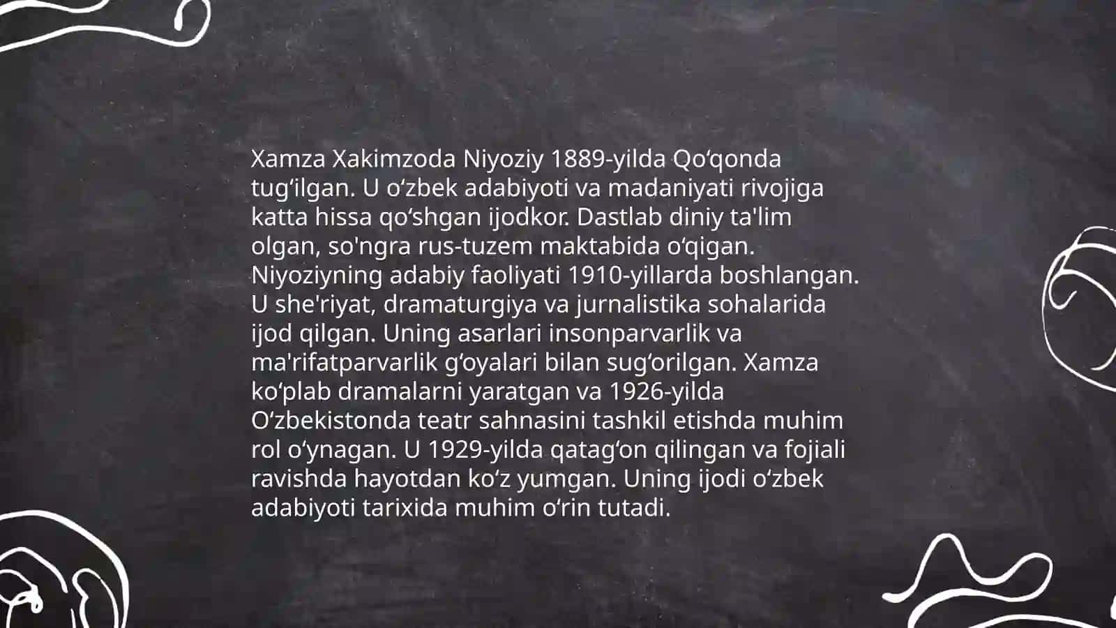 Xamza Xakimzoda Niyoziyning hayoti 3