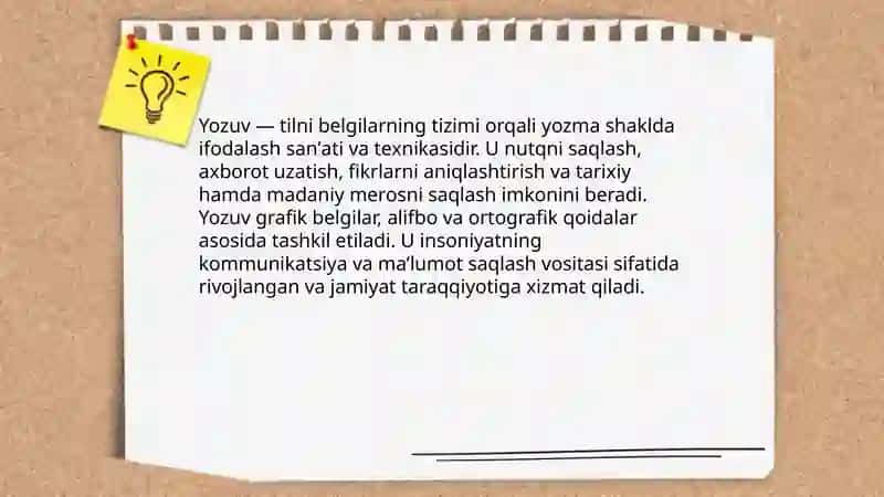 Yozuv va uning turlari 3