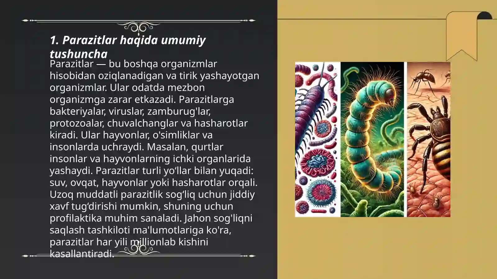 Parazitologiya asoslari parazitlikning kelib chiqish sabablari 3