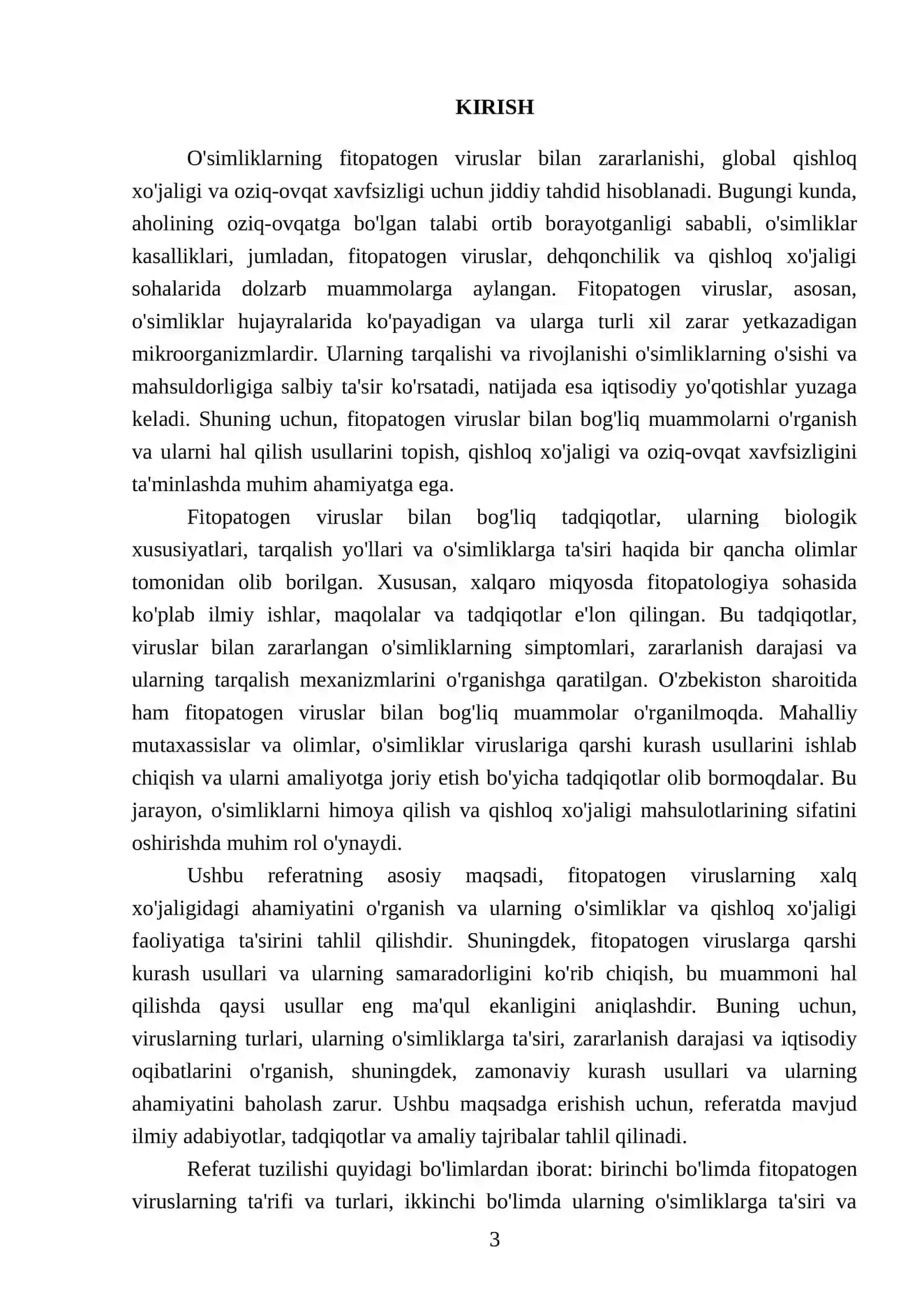 Fitopatogen viruslarning xalq xoʻjaligidagi ahamiyati 3