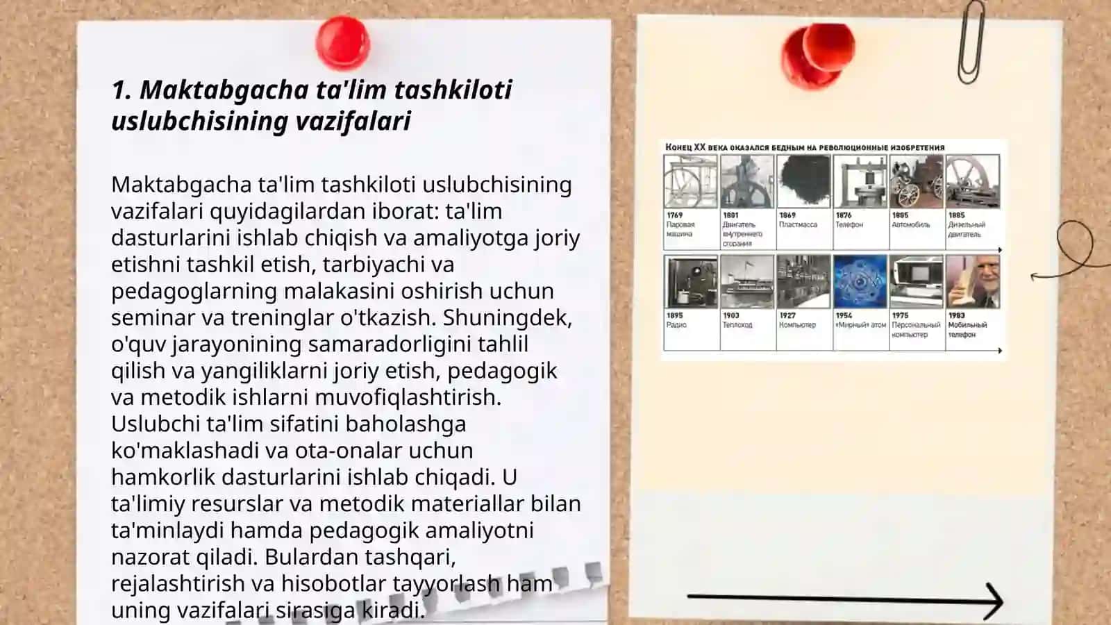 Maktabgacha ta'lim tashkiloti uslubchisining ishlariga rahbarligi 3