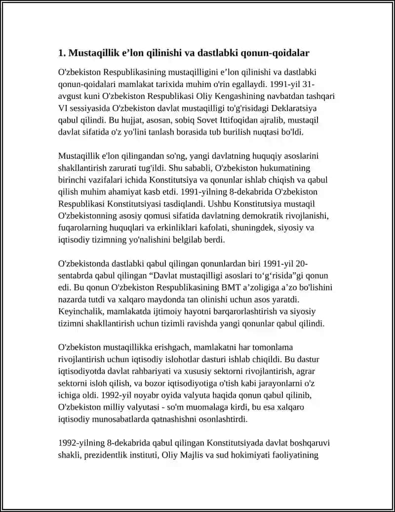 O'ZBEKISTON MUSTAQILIK YILARIDA 3