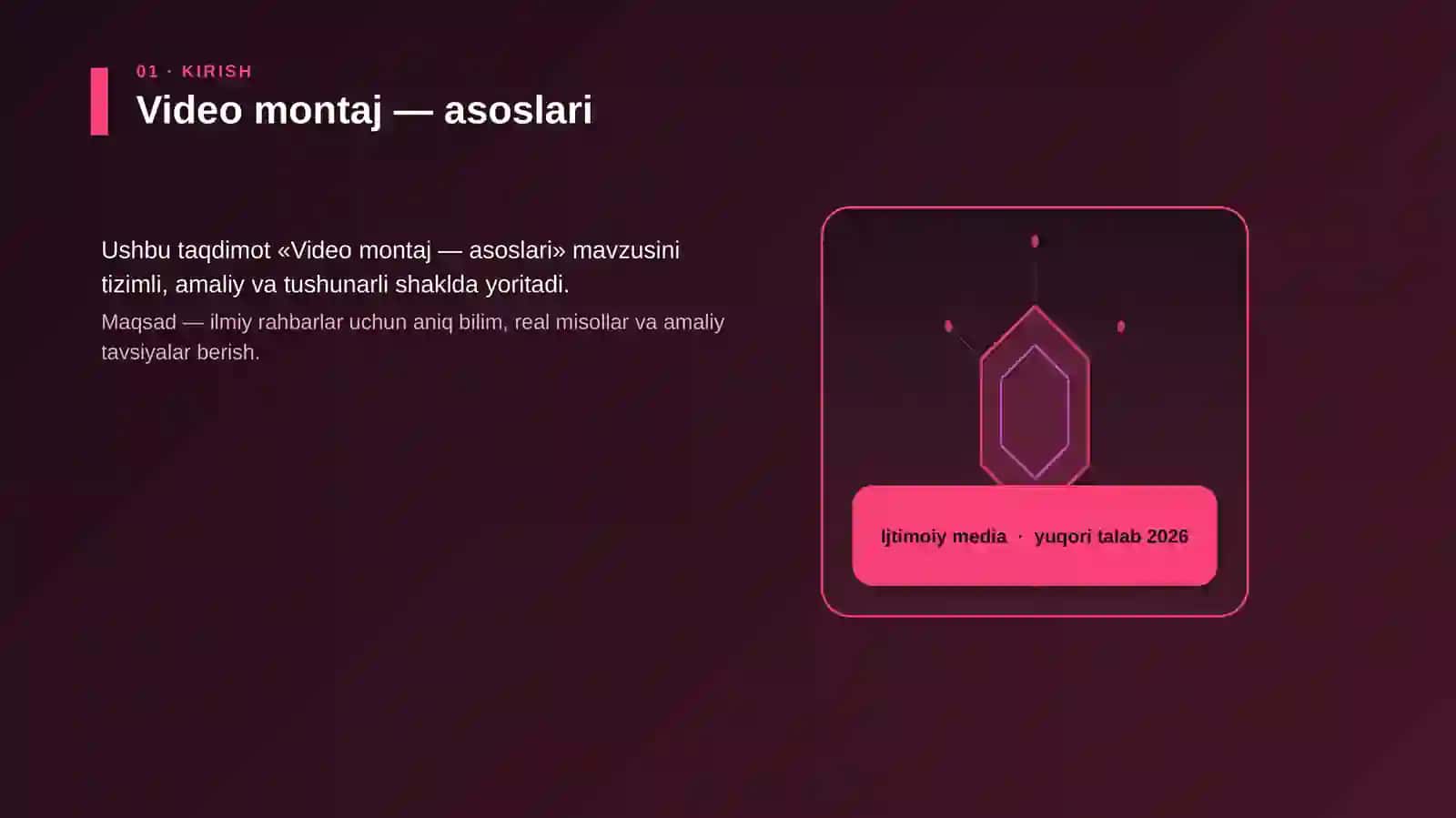 Video montaj — asoslari 3
