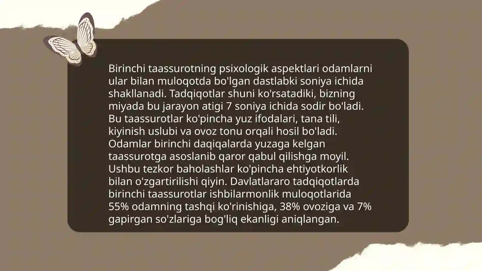 Birinchi taassurot fenomini 3