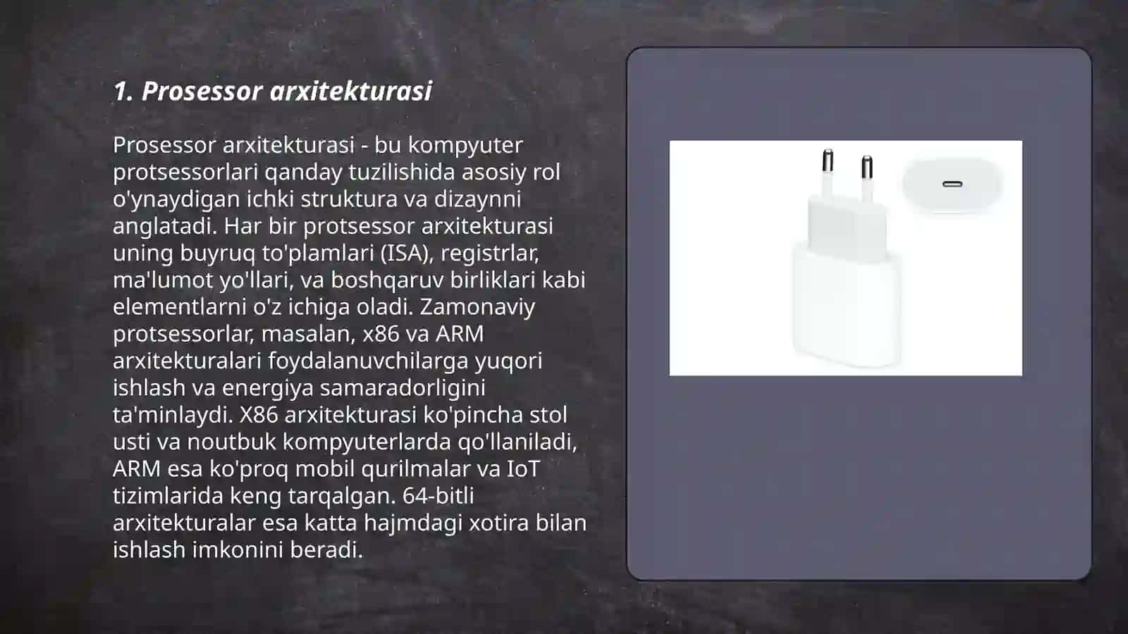 Prosessorlarining tuzilishi, prosessorlarining ichki registrlari 3