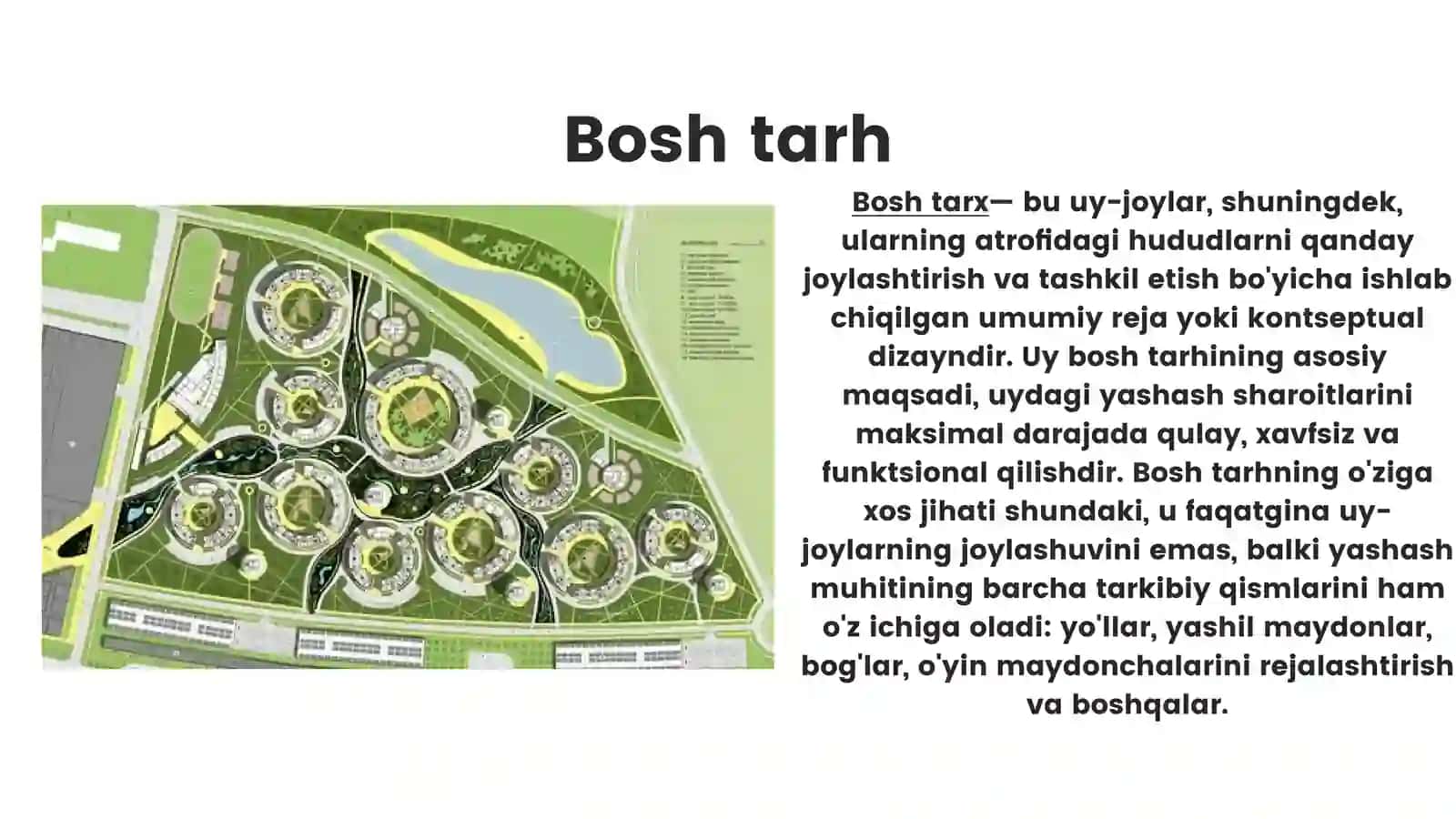 Bosh tarhni ishlab chiqish. 3