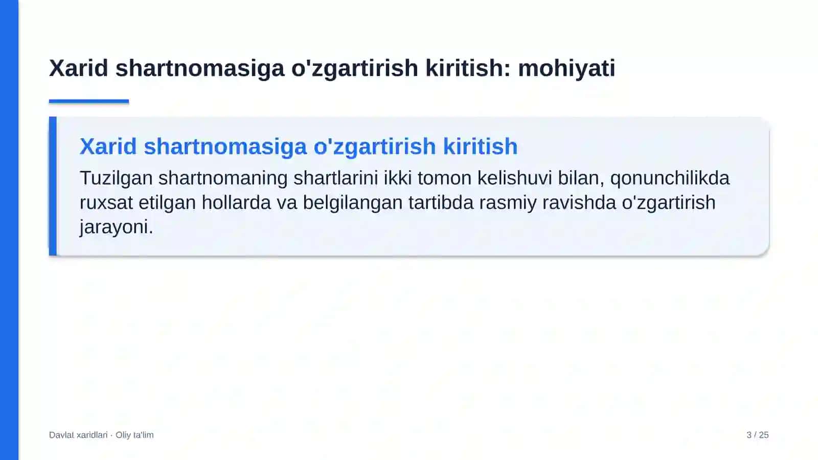 paxta to'qimachilik klasterlarida xarid shartnomasiga o'zgartirishlar kiritish tartibi 3188 3