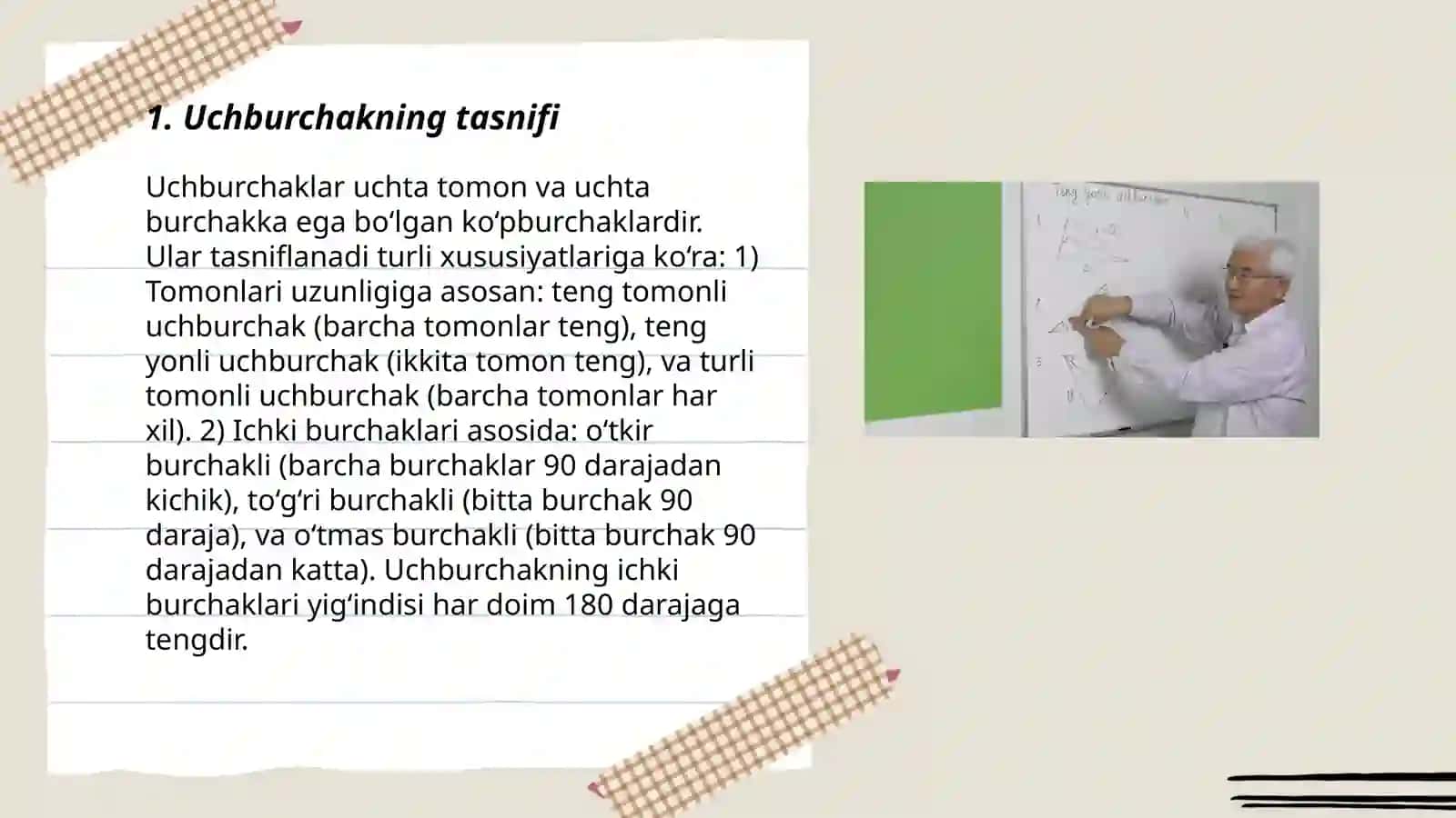Uchburchak yasash 3
