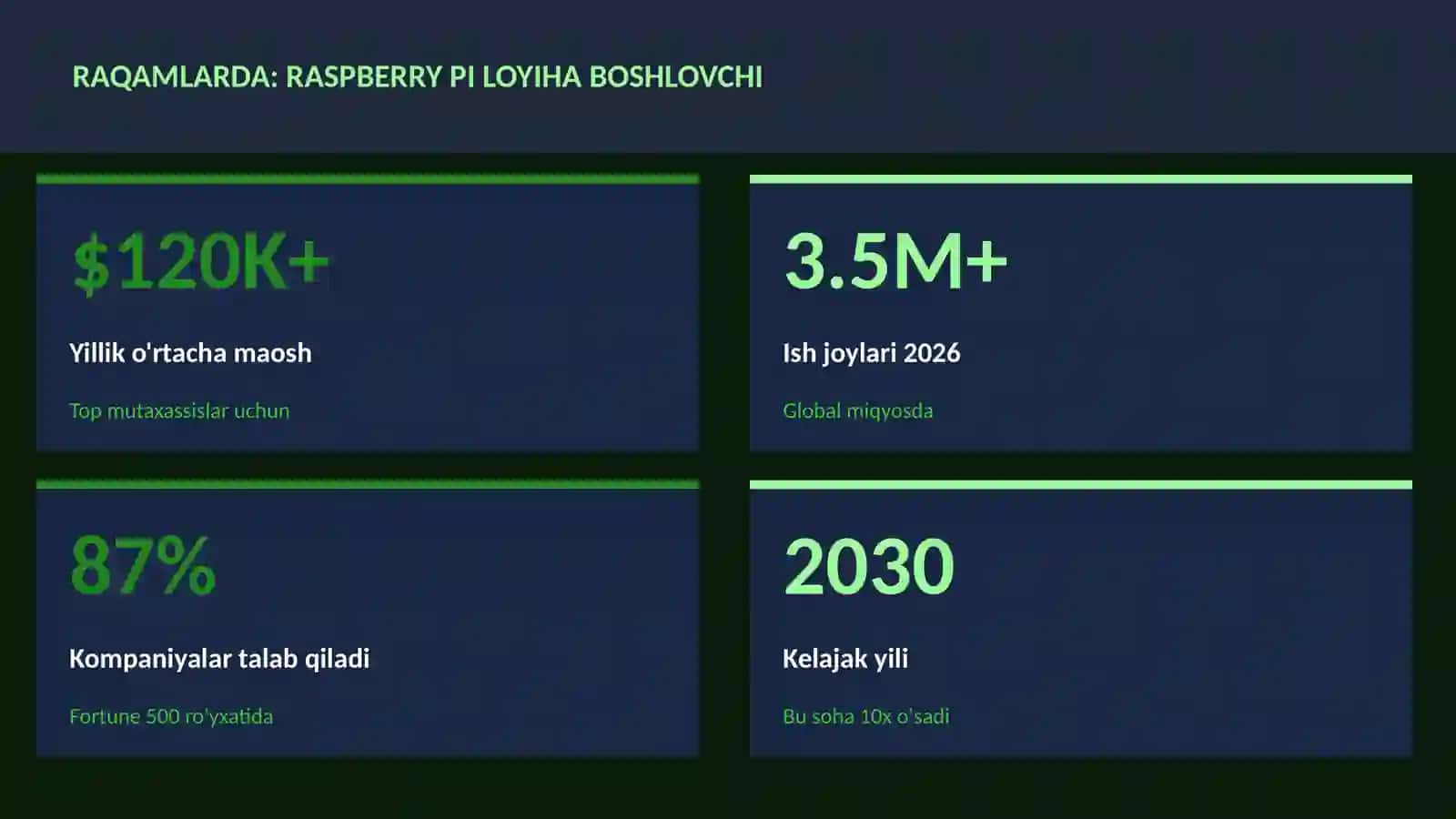 Raspberry Pi loyiha boshlovchi 3