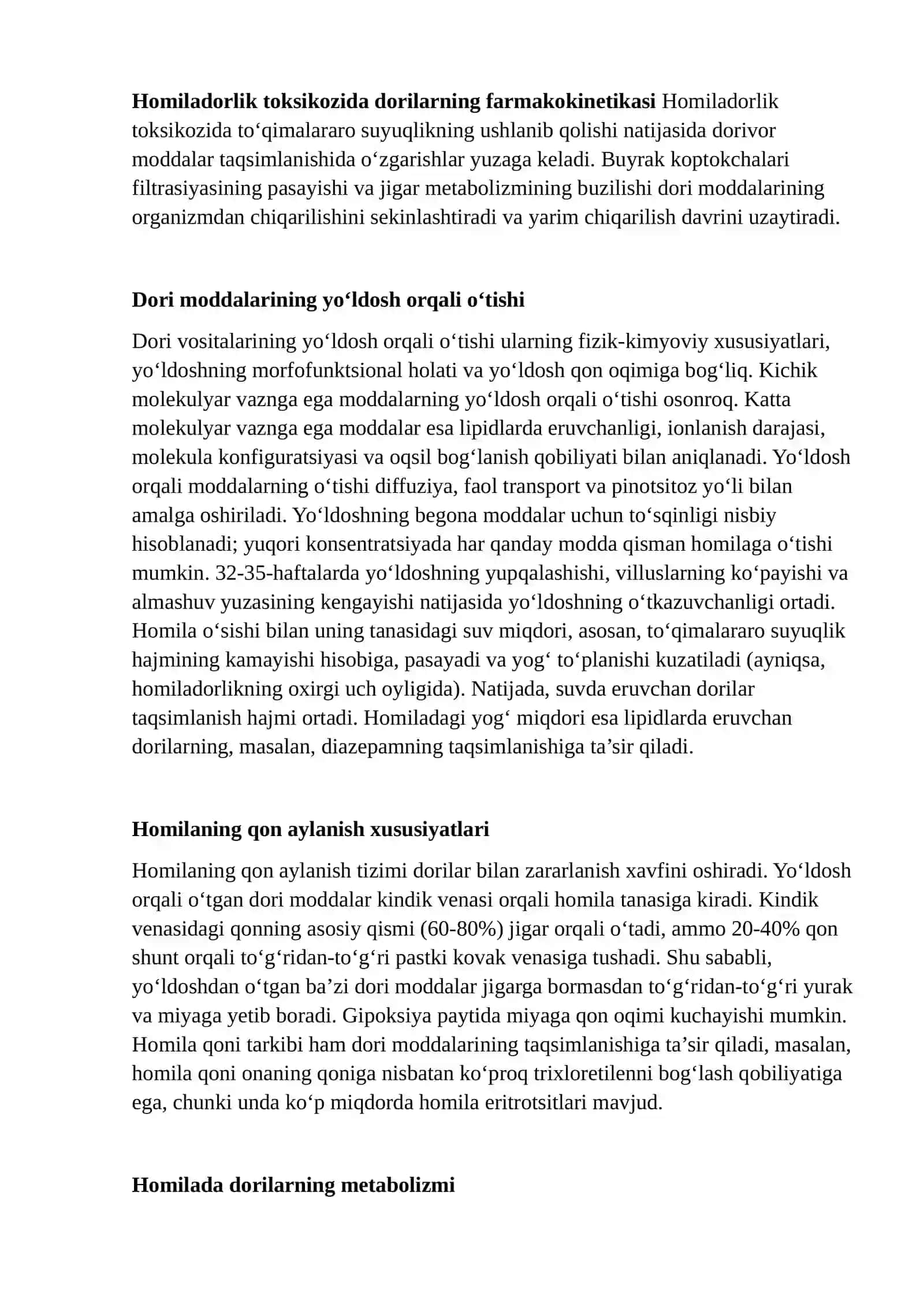 Dorivor vositalarning homilaga ta’siri 3