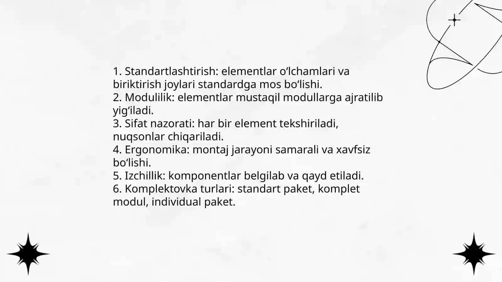 Risolaning elementlarini yigish.Komplektovka turlari 3