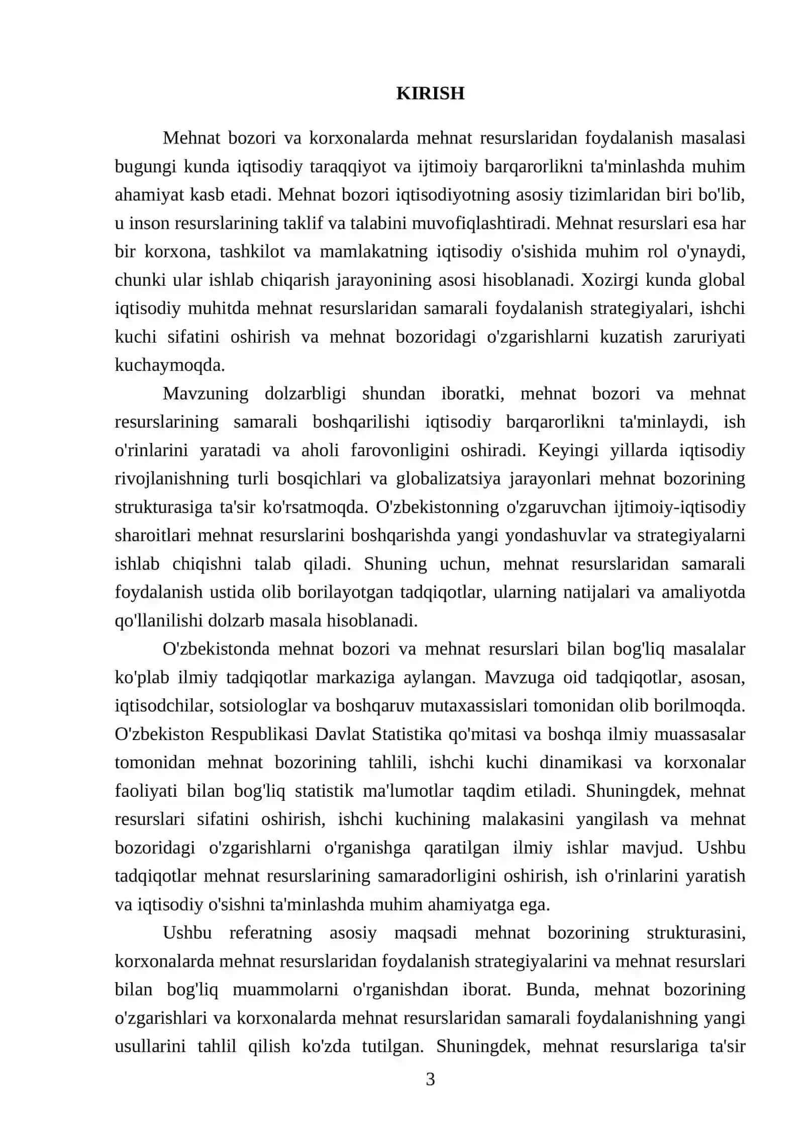 Mehnat bozori va korxonalarda mehnat resurslaridan foydalanish 3
