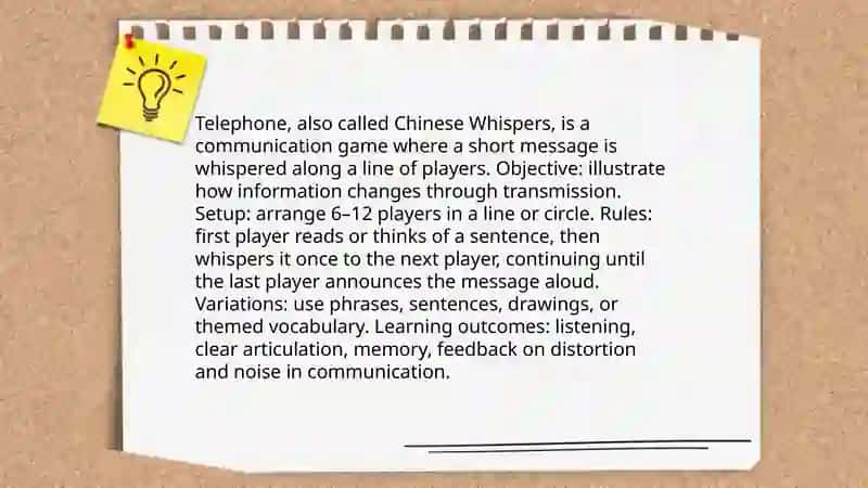 Communication games 3
