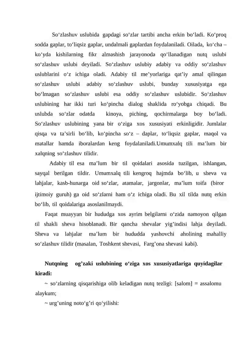 Nutq uslublari (publitsistik, ilmiy uslub va rasmiy – idoraviy uslublar). Annotatsiya. Annotatsiya turlari. Annotatsiya uchun leksik va grammatik klishelari 3