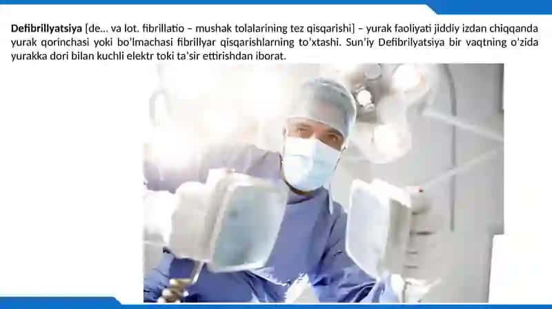 Defibrilator Apparati haqida 3