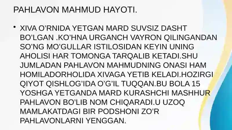 PAHLAVON MAHMUD HAYOTI. 3