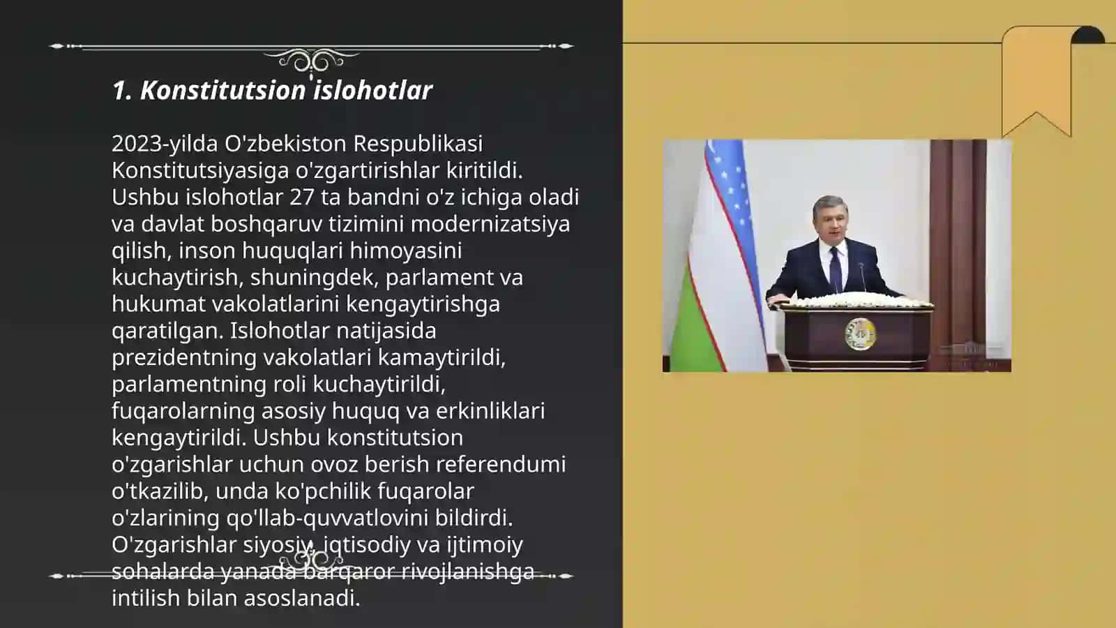 Mustaqillik yillarida davlat boshqaruvi tizimida amalga oshirilgan islohotlar 3