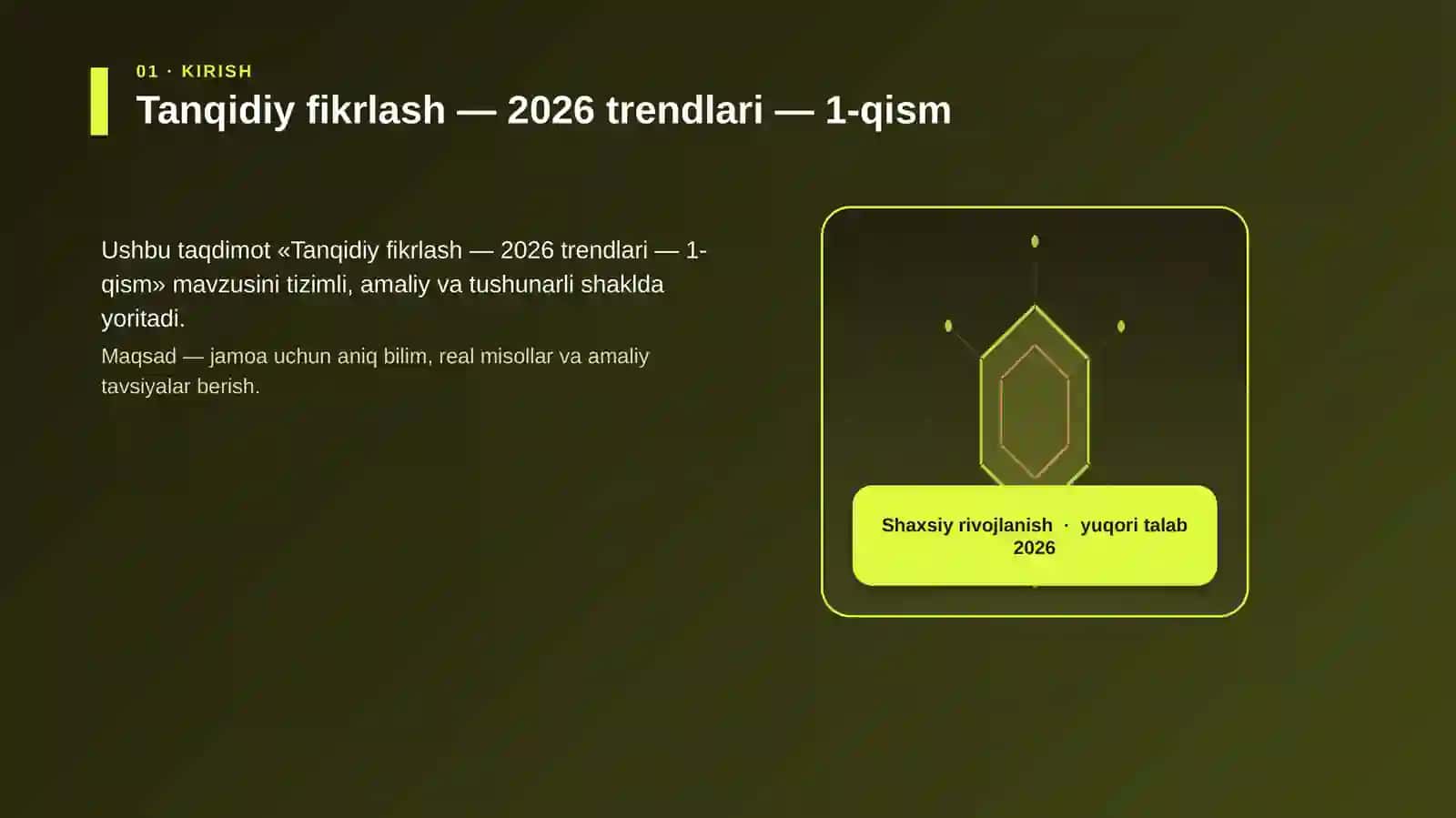 Tanqidiy fikrlash — 2026 trendlari — 1-qism 3