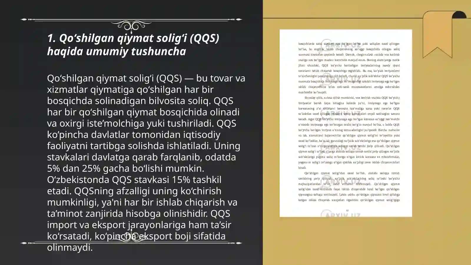 Qoʻshilgan qiymat soligʻi tavsif va tavsiyalar 3