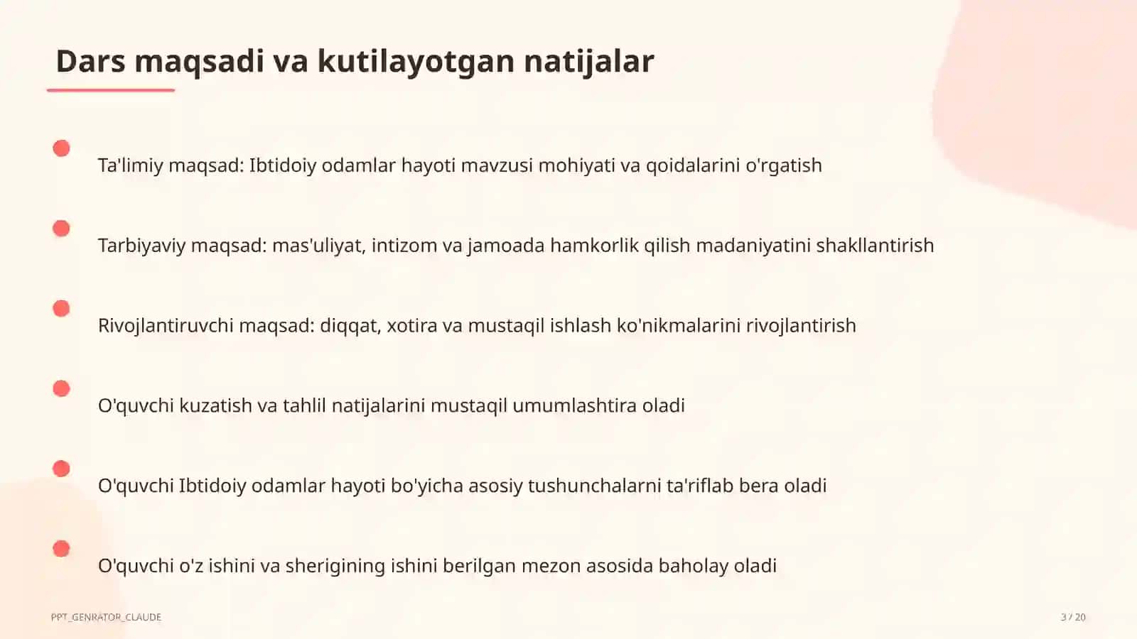 Ibtidoiy odamlar hayoti (5-sinf) 3