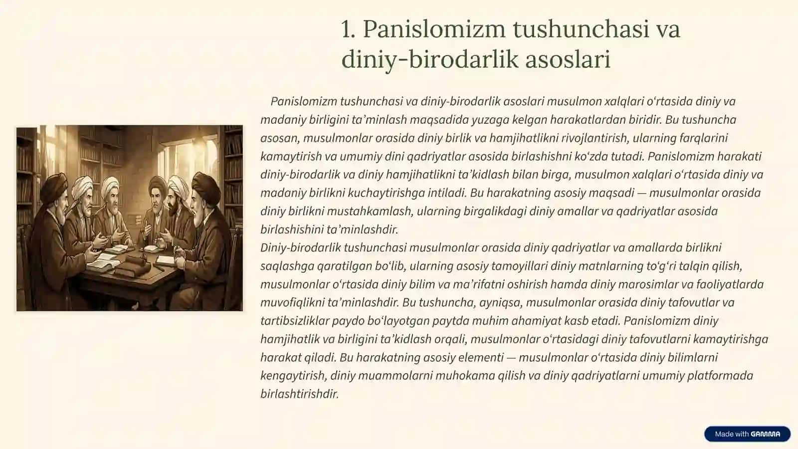Panislomizm va Panarabizm siyosiy harakatlari 3