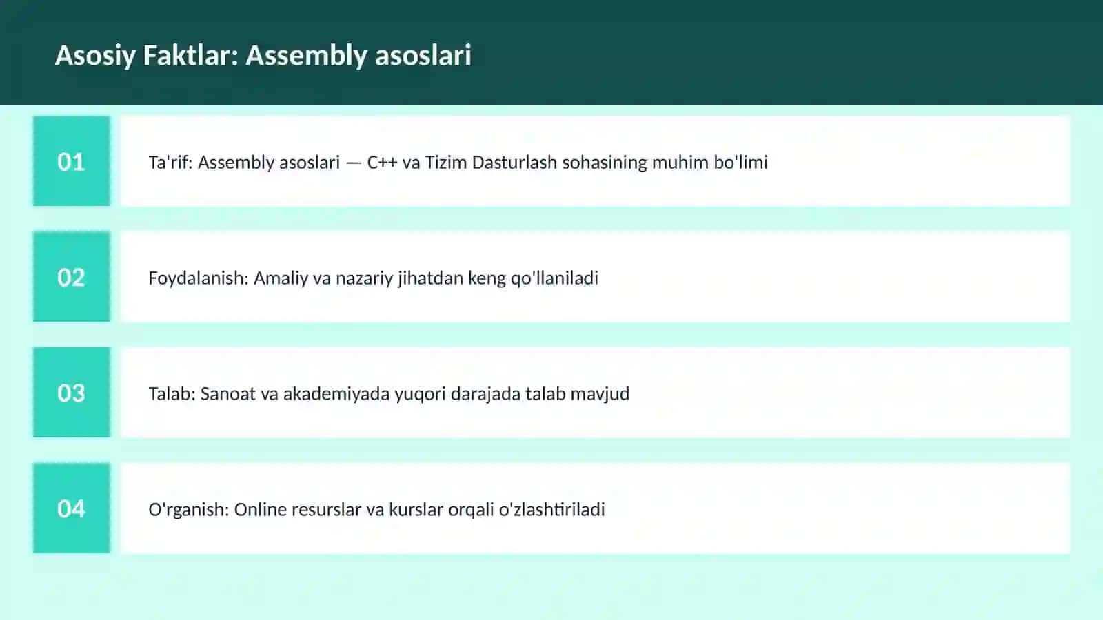 Assembly asoslari 3